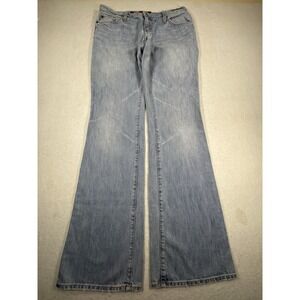 Express X2 Denim Laboratory Women's Jeans Size 29 Bootcut Light Wash Made In USA